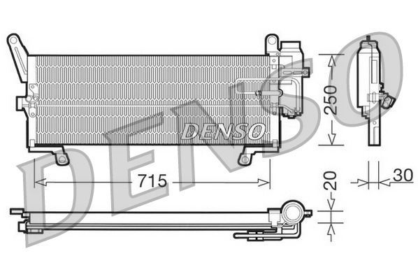 DCN09094: Конденсор кондиционера Denso DCN09094 купить