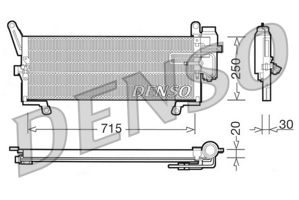 DCN09095: Конденсор кондиционера Denso DCN09095 купить