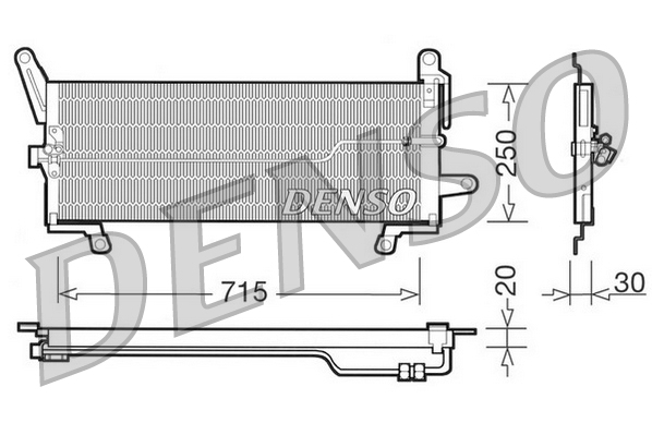 DCN09097: Конденсор кондиционера Denso DCN09097 купить