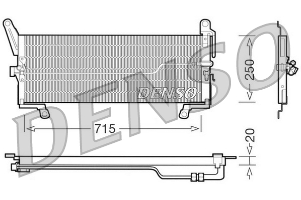 DCN09098: Конденсор кондиционера Denso DCN09098 купить