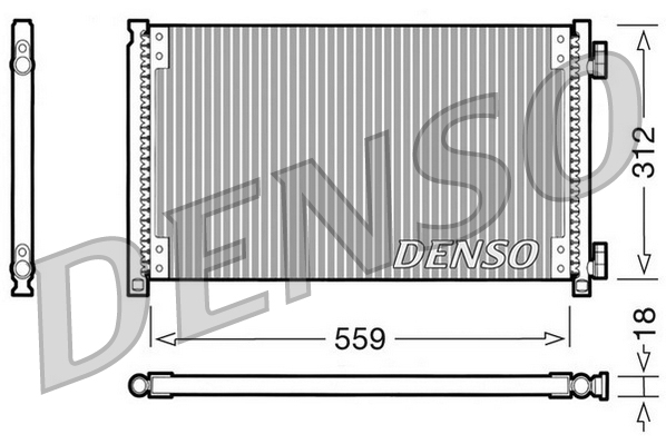 DCN09100: Конденсор кондиционера Denso DCN09100 купить
