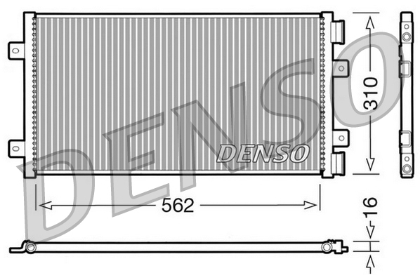 DCN09101: Конденсор кондиционера Denso DCN09101 купить