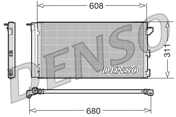 DCN09105: Конденсор кондиционера Denso DCN09105 купить