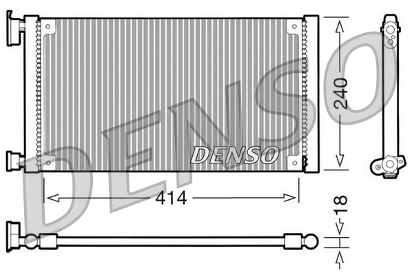 DCN09120: Конденсор кондиционера Denso DCN09120 купить