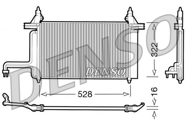DCN09130: Конденсор кондиционера Denso DCN09130 купить
