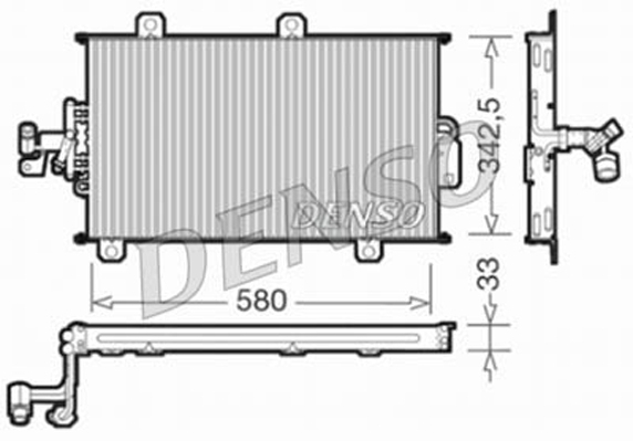 DCN09140: Конденсор кондиционера Denso DCN09140 купить