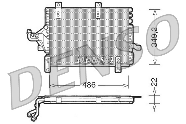 DCN09141: Конденсор кондиционера Denso DCN09141 купить