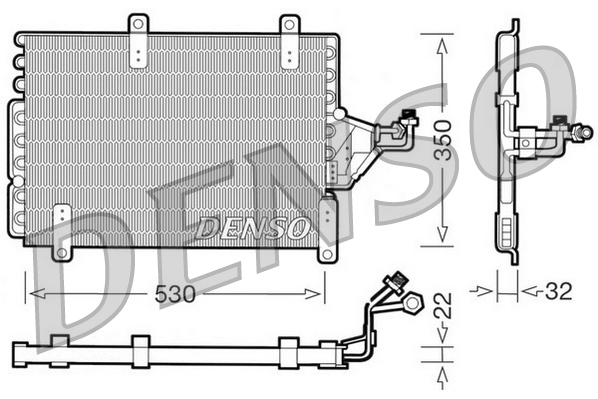DCN09143: Конденсор кондиционера Denso DCN09143 купить