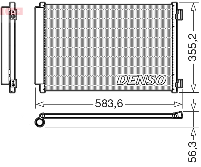 DCN09146: Конденсор кондиционера Denso DCN09146 купить