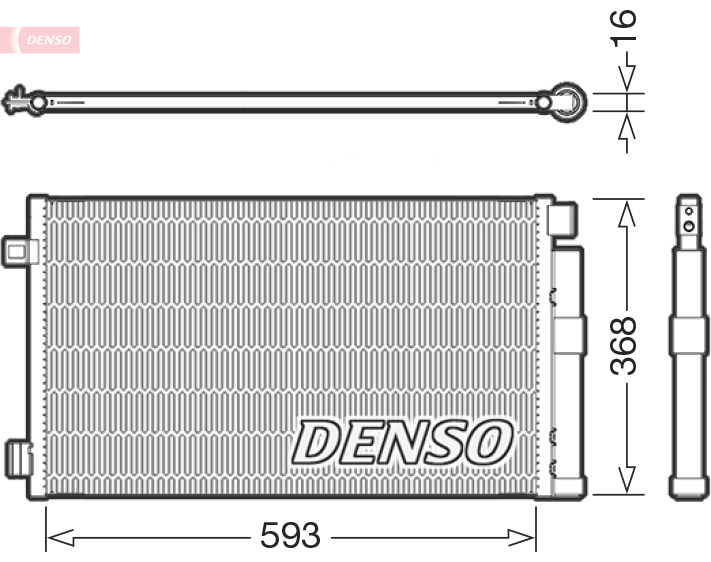 DCN09147: Конденсор кондиционера Denso DCN09147 купить