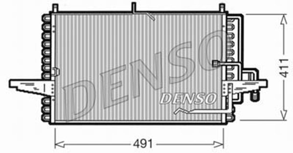 DCN10002: Конденсор кондиционера Denso DCN10002 купить