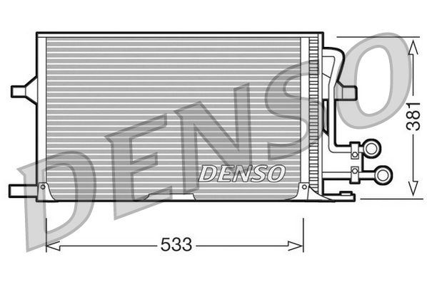 DCN10003: Конденсор кондиционера Denso DCN10003 купить