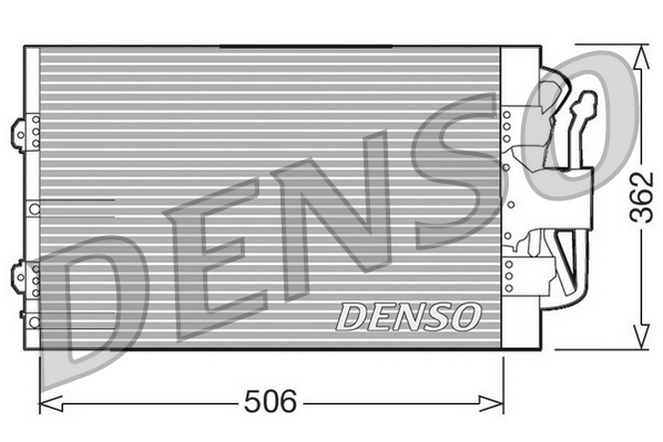 DCN10004: Конденсор кондиционера Denso DCN10004 купить