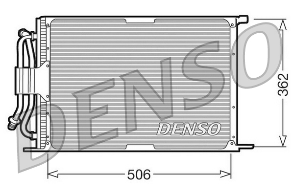 DCN10005: Конденсор кондиционера Denso DCN10005 купить