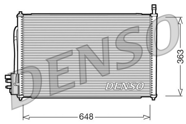 DCN10006: Конденсор кондиционера Denso DCN10006 купить
