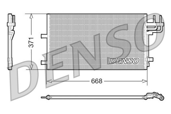 DCN10007: Конденсор кондиционера Denso DCN10007 купить