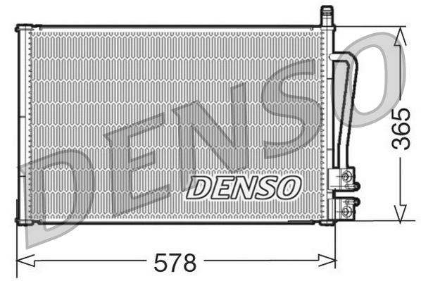 DCN10008: Конденсор кондиционера Denso DCN10008 купить