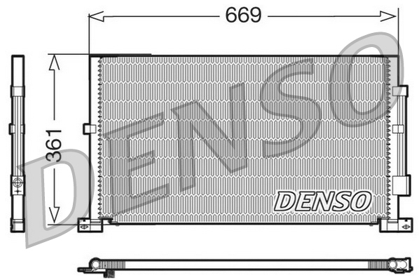 DCN10012: Конденсор кондиционера Denso DCN10012 купить