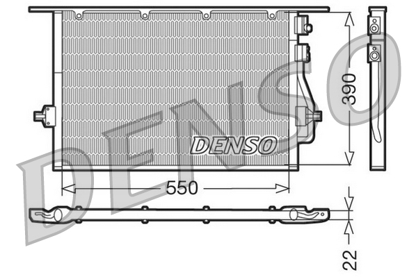DCN10014: Конденсор кондиционера Denso DCN10014 купить