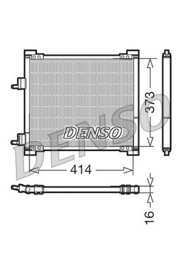 DCN10015: Конденсор кондиционера Denso DCN10015 купить
