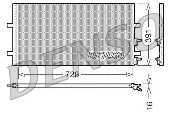 DCN10017: Конденсор кондиционера Denso DCN10017 купить