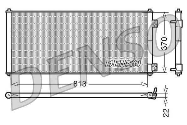 DCN10018: Конденсор кондиционера Denso DCN10018 купить