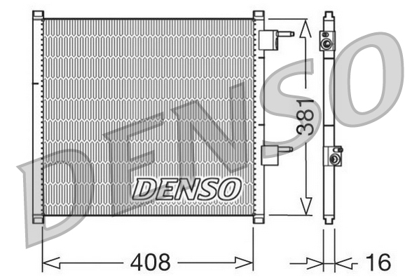 DCN10019: Конденсор кондиционера Denso DCN10019 купить
