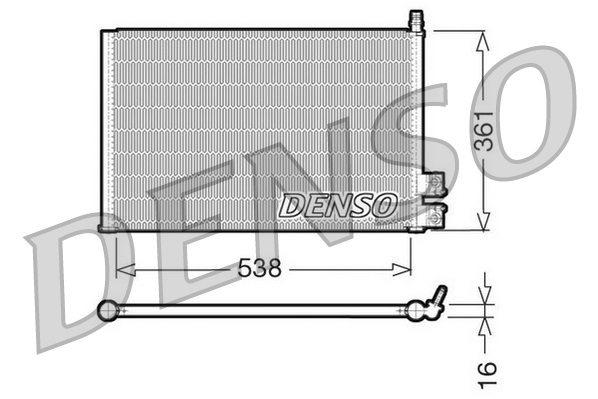 DCN10021: Конденсор кондиционера Denso DCN10021 купить