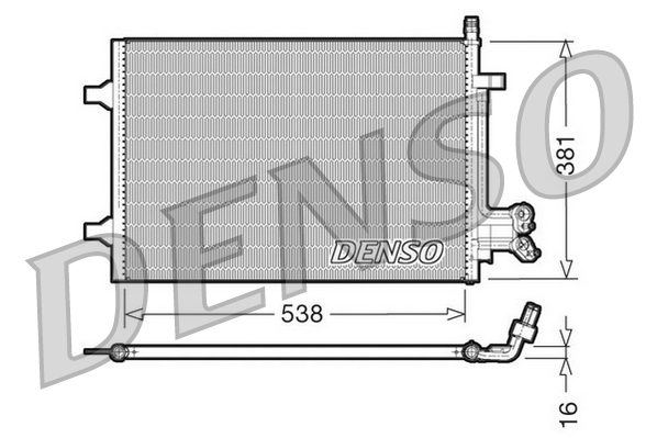 DCN10022: Конденсор кондиционера Denso DCN10022 купить