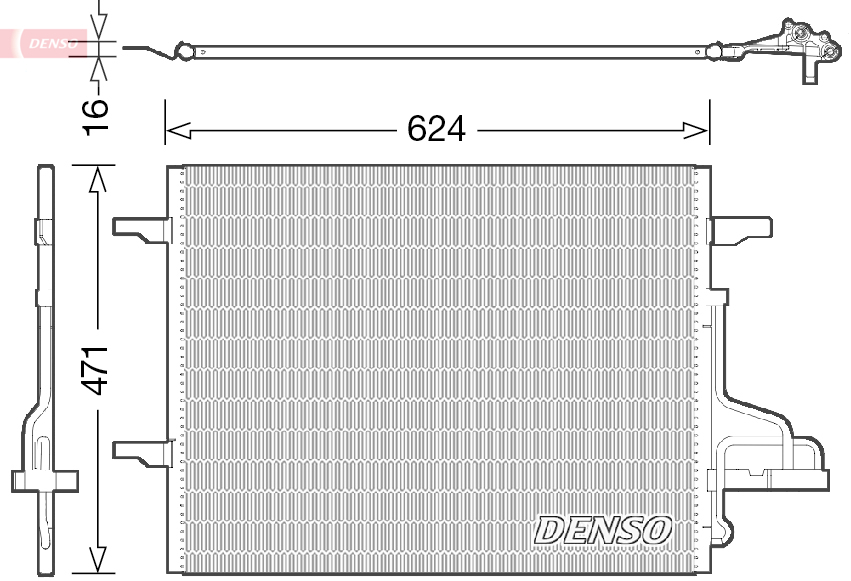 DCN10027: Конденсор кондиционера Denso DCN10027 купить