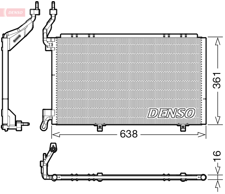 DCN10039: Конденсор кондиционера Denso DCN10039 купить