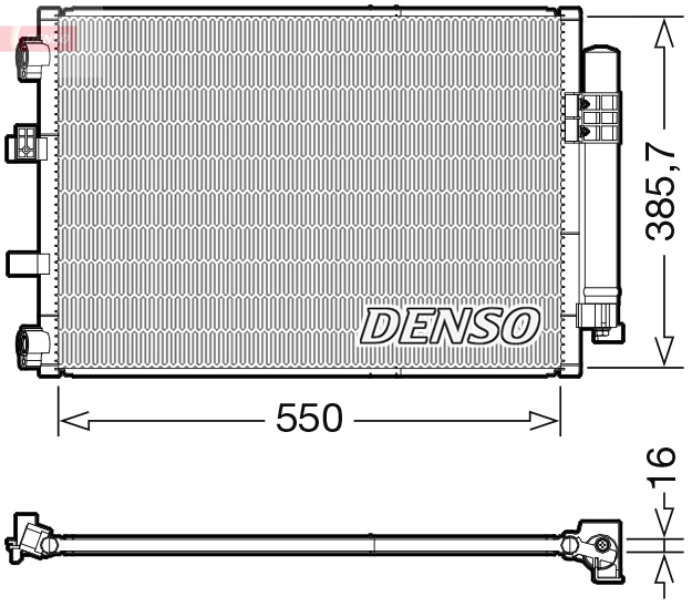 DCN10043: Конденсор кондиционера Denso DCN10043 купить