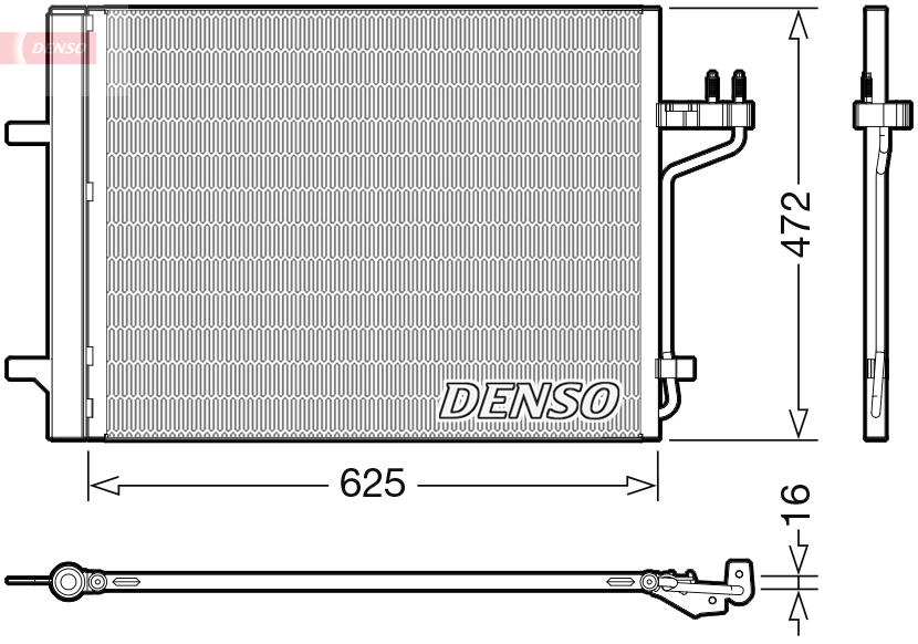DCN10047: Конденсор кондиционера Denso DCN10047 купить