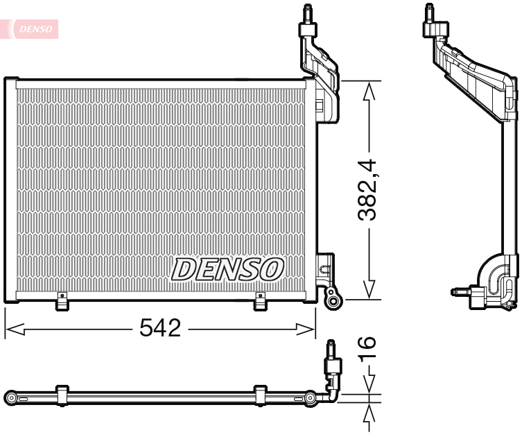 DCN10048: Конденсор кондиционера Denso DCN10048 купить