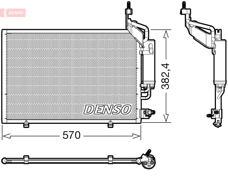 DCN10050: Конденсор кондиционера Denso DCN10050 купить