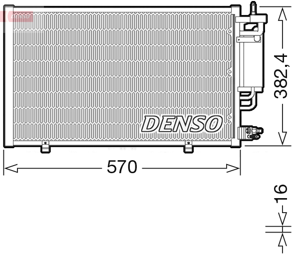 DCN10051: Конденсор кондиционера Denso DCN10051 купить
