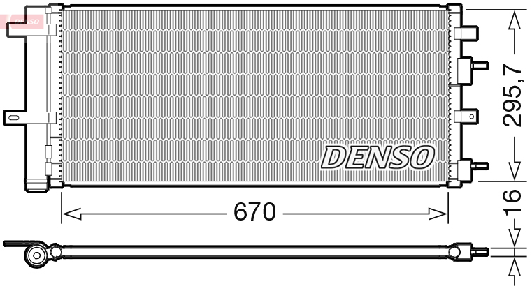 DCN10053: Конденсор кондиционера Denso DCN10053 купить