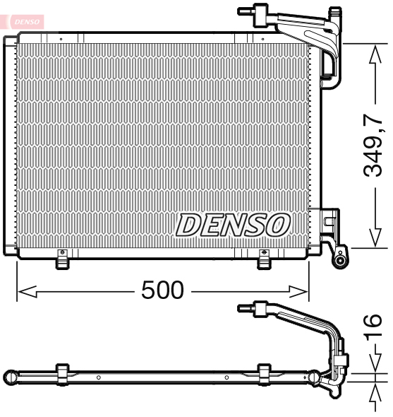 DCN10055: Конденсор кондиционера Denso DCN10055 купить