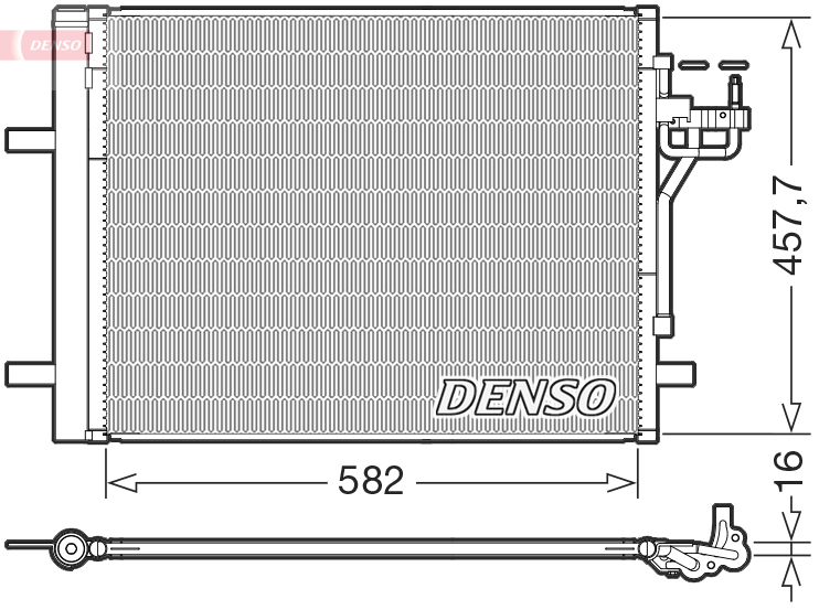 DCN10056: Конденсор кондиционера Denso DCN10056 купить