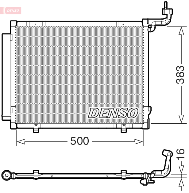 DCN10057: Конденсор кондиционера Denso DCN10057 купить