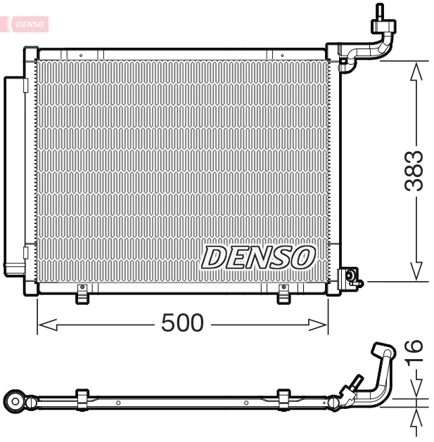 DCN10058: Конденсор кондиционера Denso DCN10058 купить