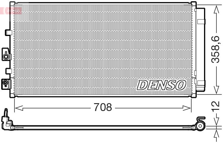 DCN10061: Конденсор кондиционера Denso DCN10061 купить