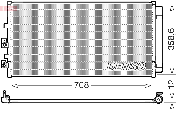 DCN10062: Конденсор кондиционера Denso DCN10062 купить
