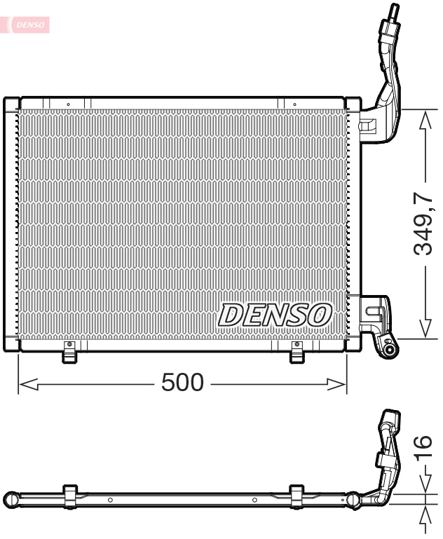 DCN10064: Конденсор кондиционера Denso DCN10064 купить