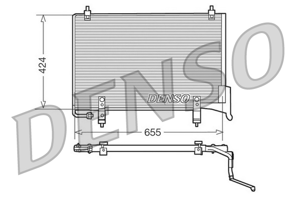 DCN11004: Конденсор кондиционера Denso DCN11004 купить