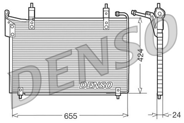 DCN11005: Конденсор кондиционера Denso DCN11005 купить