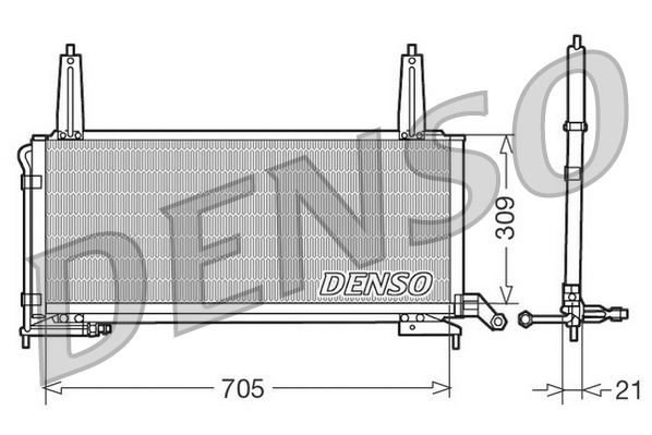 DCN11006: Конденсор кондиционера Denso DCN11006 купить