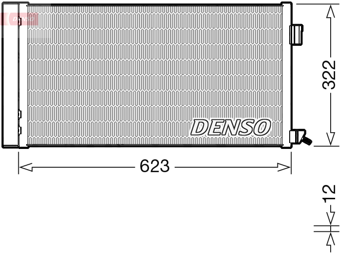 DCN11010: Конденсор кондиционера Denso DCN11010 купить