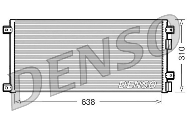 DCN12002: Конденсор кондиционера Denso DCN12002 купить
