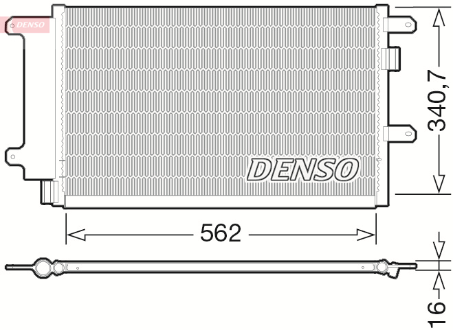 DCN12003: Конденсор кондиционера Denso DCN12003 купить
